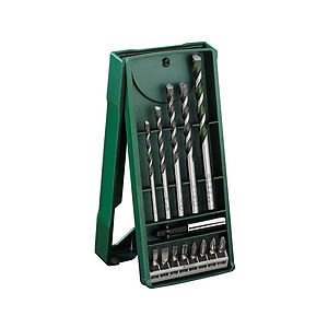 BOSCH #2607017161 MINI-X-LINE 14-PIECE UNIVERSAL DRILL BIT SET [FREE] BOSCH POWER TOOLS MEASURING TAPE