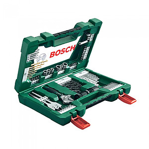 BOSCH #2607017193 83-PIECE V-LINE TIN DRILL BIT AND SCREWDRIVER BIT SET C/W LED TORCH AND ADJUSTABLE SPANNER